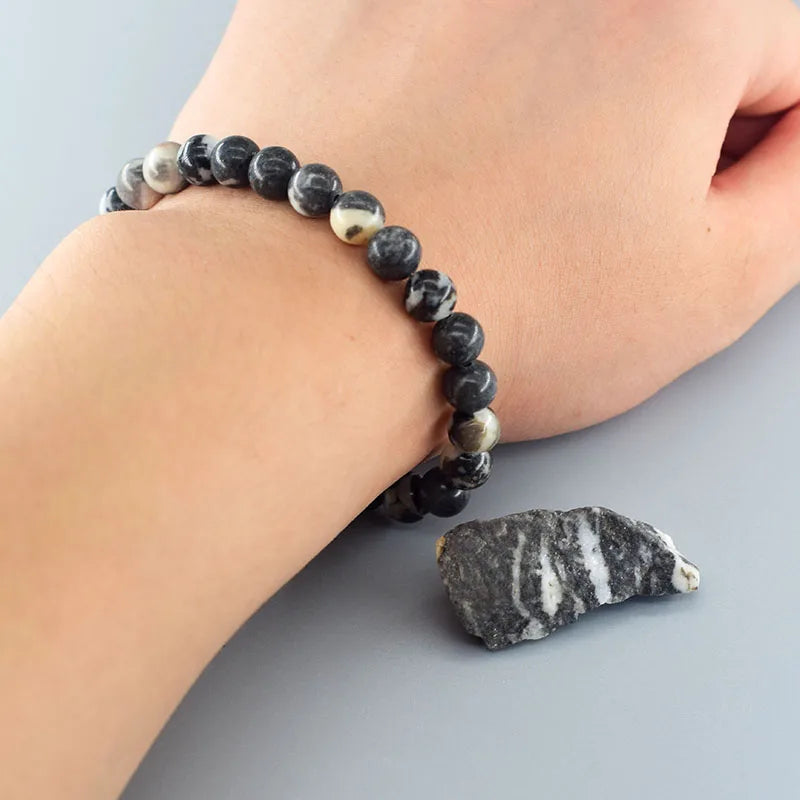 Zebra Stone Bracelet