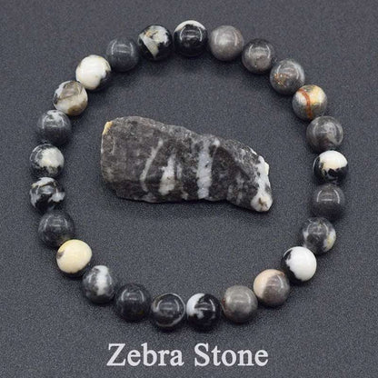 Zebra Stone Bracelet