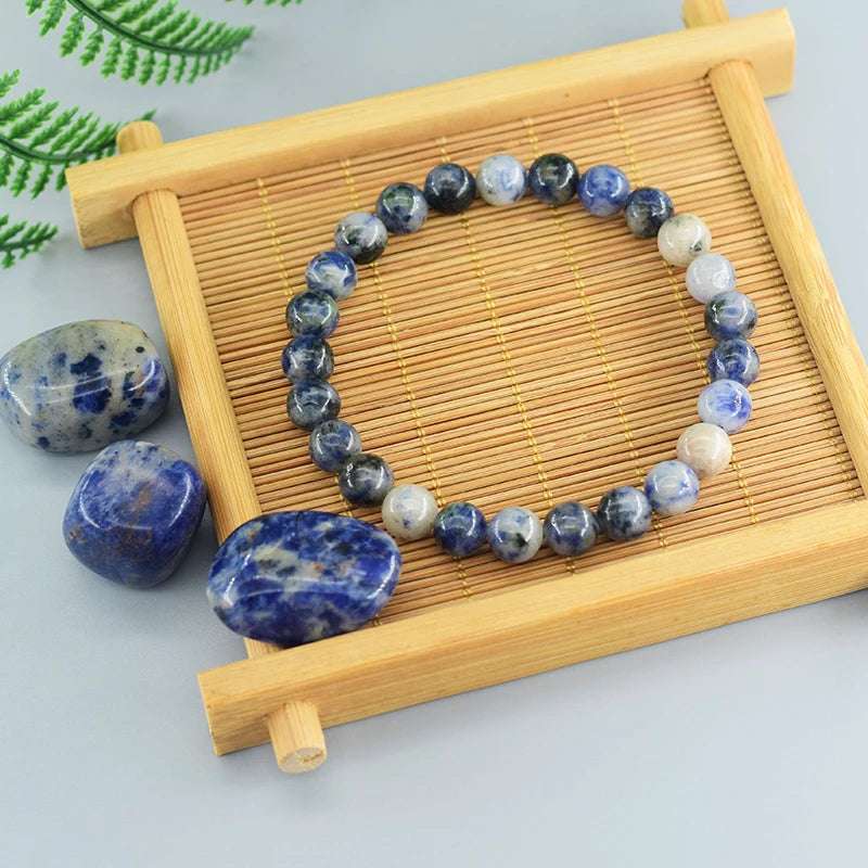 Blue Spot Stone Bracelet