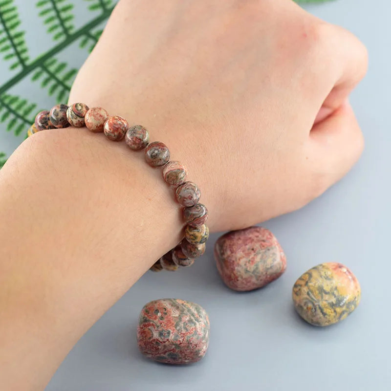 Red Leopard Skin Bracelet