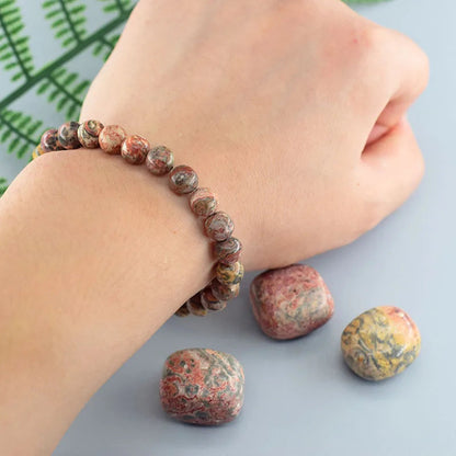 Red Leopard Skin Bracelet