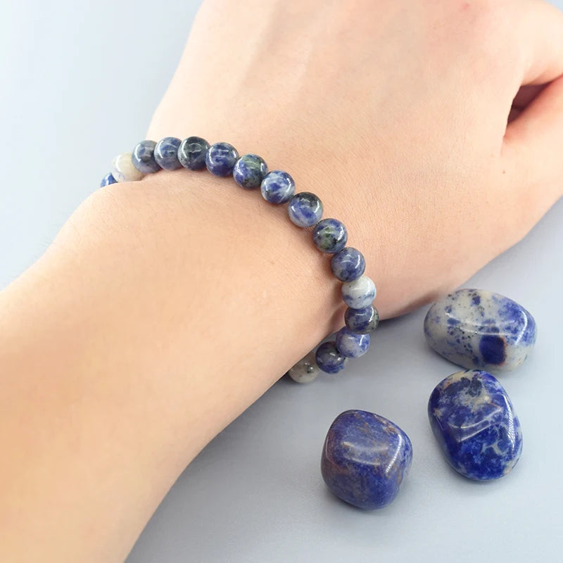 Blue Spot Stone Bracelet
