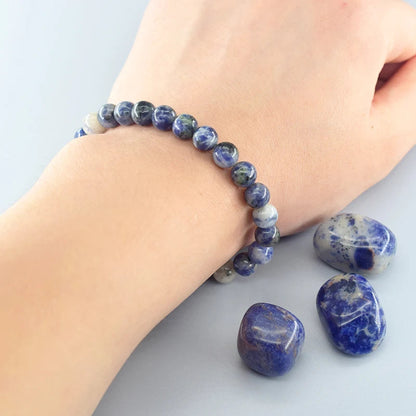 Blue Spot Stone Bracelet